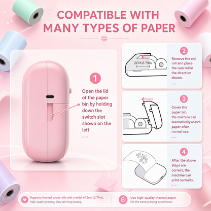 Compact Smartphone Photo Printer